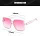 thumbnail image 2 of Gafas de sol cuadradas de la protección solar del marco de las gafas de sol grandes de moda de la moda, hechas de PC, 2 of 5
