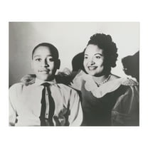 HISTORIX Vintage 1950 Emmett Till Photo Print - Vintage Photo of Emmett Till & Mamie Till Wall Art Print - Old Photo of Emmett Till Poster