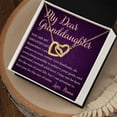 thumbnail image 2 of From Grandma To Granddaughter You are my Greatest Gift Interlocking Heart Pendant Necklace, 2 of 4