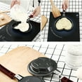 thumbnail image 4 of Heart Shape Versatile Frying Pan For Breakfast Eggs Omelet Pancake, Non-Stick Coating Easy Flipping Heat Distribution, Ergonomic Wooden Handle Kitchen Tool For Home Cooking, 4 of 7
