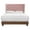 Walnut and Rose, variant on Pemberly Row Diamond Tufted Velvet Wood Queen Bed in Walnut/Dusty Rose