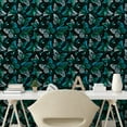 thumbnail image 2 of Ambesonne Mystic Butterfly Peel & Stick Wallpaper for Home, Art Dreamy Wings, 13"x100", Charcoal Grey Sea Green, 2 of 5