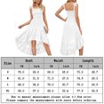 thumbnail image 2 of Vestido de mujer A Line Vestido sin mangas con cuello cuadrado Maxi para cóctel (Blanco L) FLhrweasw Para estrenar, 2 of 7