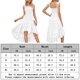 thumbnail image 2 of Vestido de mujer A Line Vestido sin mangas con cuello cuadrado Maxi para cóctel (Blanco L) FLhrweasw Para estrenar, 2 of 7
