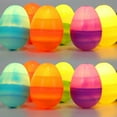 thumbnail image 3 of Bright Multicolored Easter Egg Assortment - 12Pcs Easter Eggs for Egg Hunts, Decorations, and ChildrenÃ¢ÂÂs Easter Activities, 3 of 9