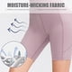 thumbnail image 4 of Pantalones cortos de yoga para mujer con bolsillos Cintura alta Medias deportivas Estiramiento, 4 of 8