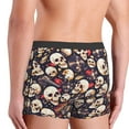 thumbnail image 4 of Rateoe Guitar Skull record Mens Boxer Briefs Poly Spandex Performance Boxer Briefs Underwear Hem Boxer Briefs - Medium, 4 of 8
