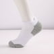 thumbnail image 4 of Calcetines Prolriy para hombre, bajos, con amortiguación, para correr, atléticos, transpirables, 6 pares, tobilleros, deportivos, blancos, XL, 4 of 4
