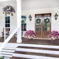 thumbnail image 6 of 2PCS Artificial Fake Flowers Plants for Outdoor Decorations, Faux Petunias Silk Flower UV Resistant No Fade Floral for Home Outside Garden Balcony Yard Porch Realistic Flower Decor, 6 of 7