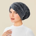 thumbnail image 3 of Velvet Rhinestone Turban Slouch Headband for Everyday Comfort and Elegant Styling in Attire, 3 of 3