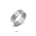 thumbnail image 4 of Anillo Vintage para hombre, para viajar, senderismo, fiesta portátil, banquete, boda, anillos de acero inoxidable, joyería para decoración de Ropa, zapatos y accesorios Miscelánea Plata siete Sonducket AP014448-01, 4 of 6