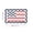 B, variant on Patriotic Bow Flag Doormat for Indoor & Outdoor Use – Cute Wavy Entrance Carpet with Sturdy Non-Slip Backing, Multipurpose, Easy to Clean