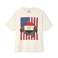 thumbnail image 4 of Egypt Flag + USA Flag Pride T-shirt | Egyptian + American Flag Rip 4th Of July | Viral Tees | Unisex - 3 Colors, 4 of 9