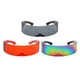 thumbnail image 4 of Gafas de Sol Futuristas Hugo Espejo Envolvente de 3 Piezas Gris Y Multicolor, 4 of 10