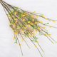 thumbnail image 3 of Simulación de rama de flor artificial, flores de camelia falsas decorativas flexibles para arreglos, proyectos artesanales, amarillo, 3 of 5