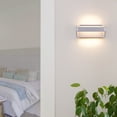 thumbnail image 6 of VONN Atlas 10" ETL Certified Integrated LED Aluminum/Acrylic Wall Sconce Silver, 6 of 8