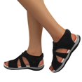 thumbnail image 4 of NOKIO Women's Round Toe Sandals Summer Wide Width Walking Shoes Back Strap F𝗅a𝗍s Slippers Comfortable Soft Cushion Sandles Lightweight Breathable Outdoor Slides, 4 of 9