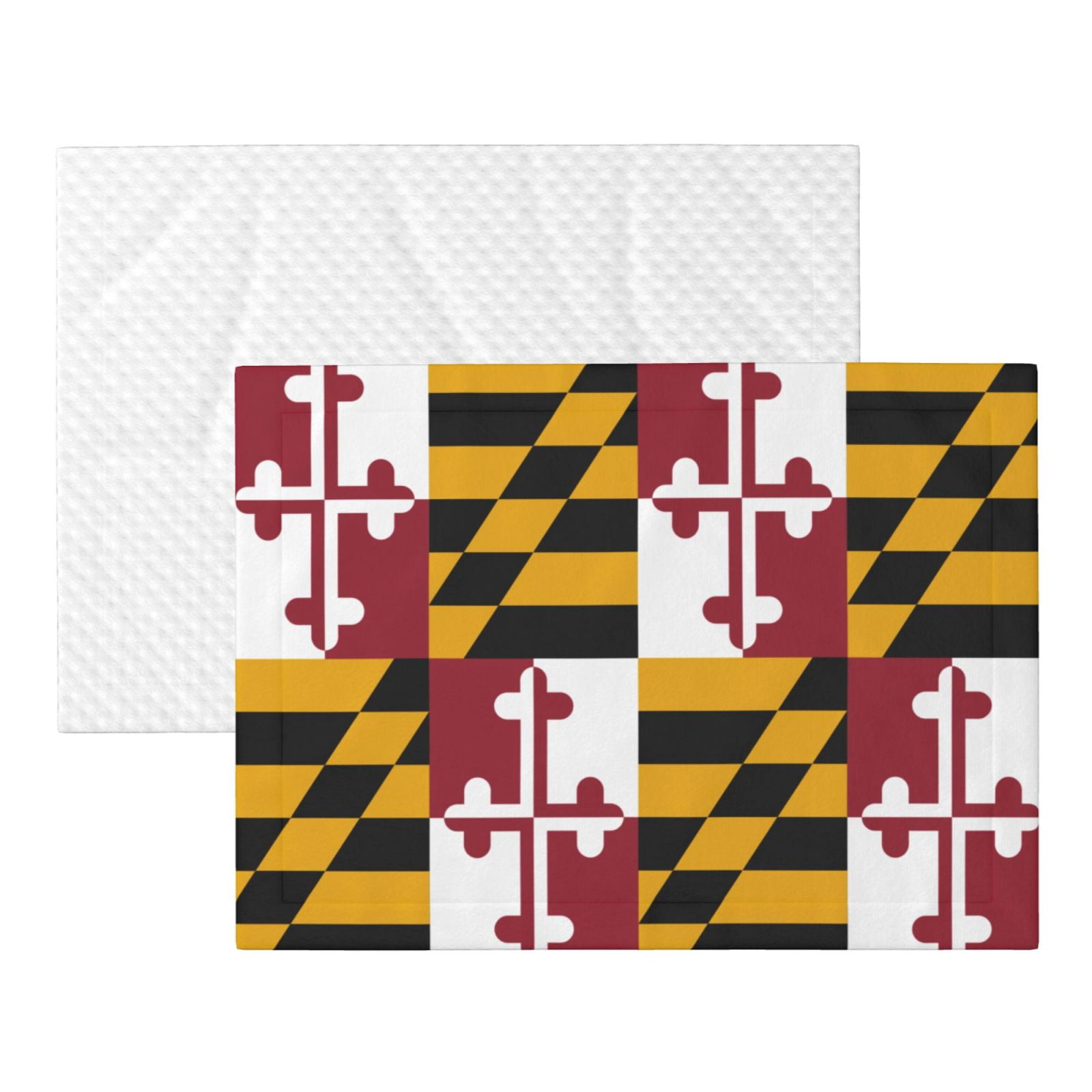Flannel Throw Dog Blanket Maryland Flag Soft Warm Print Pet Blankets for Small Dog Cat Puppy