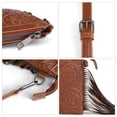 thumbnail image 3 of SENDEFN Fashion Fringe Crossbody Bag with Rivets Western Women Purse Vegan Leather Shoulder Bag with Tassel, 3 of 8