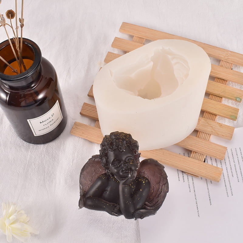 3D Little Angel Silicone Mold Epoxy Resin DIY Decoration Making Soap Candle