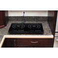 thumbnail image 1 of True Induction Mini Duo MD-2B Portable Counter Inset Double Burner Induction Cooktop, 120V, Black, 1 of 4
