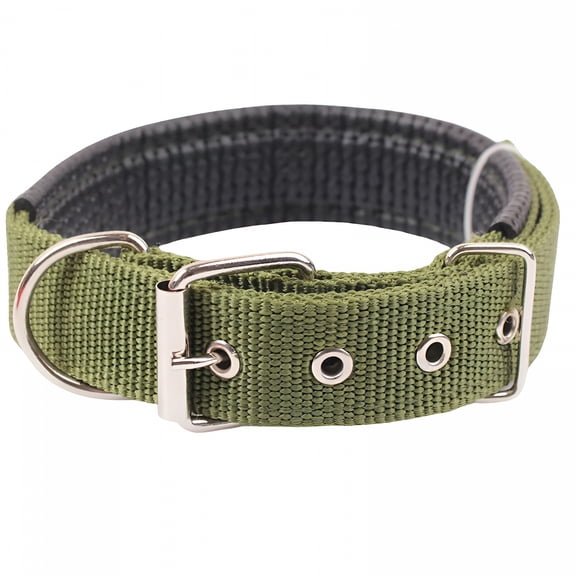 GASTROPOD Adjustable Dog Collar,Heavy Duty Breathable Nylon Wide Dog Collars with Metal Buckle D Ring for Large Medium Small Dogs
