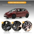 thumbnail image 2 of 16" Black Matte Hubcaps Compatible with 2011-2017 Nissan Leaf,2013-2019 Nissan Sentra,Snap-on Installation Wheel Rim Covers Compatible with Steel Wheels,1 Piece, 2 of 7
