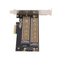 thumbnail image 2 of Gupbes Adaptateur Carte Double M.2 SSD vers PCIE 4X Lecteur de Disque Dur Accessoires Informatiques, Lecteur de Disque Dur, Lecteur de Carte, 2 of 8