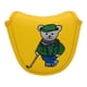 thumbnail image 3 of Funda protectora para cabeza de putter de mazo de golf, funda de PU, funda moderna para palos de golf Amarillo, 3 of 9