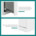 thumbnail image 5 of Space Solutions 30" Wide 3 Drawer Lateral File Cabinet for Home or Office, Fits Letter and Legal Paper Sizes, White, 5 of 15