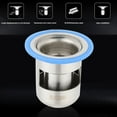 thumbnail image 3 of Floor drain, Stainless Steel Floor Drain with Strainer Filter, Anti-Odour Floor Siphon Bathroom Drainage Gully Core Thicken (Large 304 floor drain core short style), 3 of 8