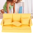 thumbnail image 4 of Sofá de casa de muñecas, casa de muñecas 1:12, mini casa de muñecas, muebles de sala de estar, sofá de casa de muñecas con almohada, muy versátil, 4 of 8