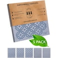 thumbnail image 2 of SUPERSCANDI 5 Pack Swedish Dish Cloths for Kitchen - 100% Biodegradable & Compostable | Washable Kitchen Cloths, Food-Safe&Without Plastic - Reusable Paper Towel for Any Surface |Artdeco Silver,Grey, 2 of 8