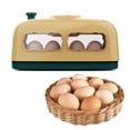 thumbnail image 4 of automática de huevos, volteador de huevos, de huevos, aves digitales, control de temperatura de incubación de 8 huevos Amarillo Sunnimix Incubadora automática de huevos, 4 of 7