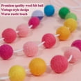 thumbnail image 4 of Ball Garland Colorful Pom Pom Garland 6.5 Feet Long 24 Balls Ball Garlands for Party Home Decoration, 4 of 8