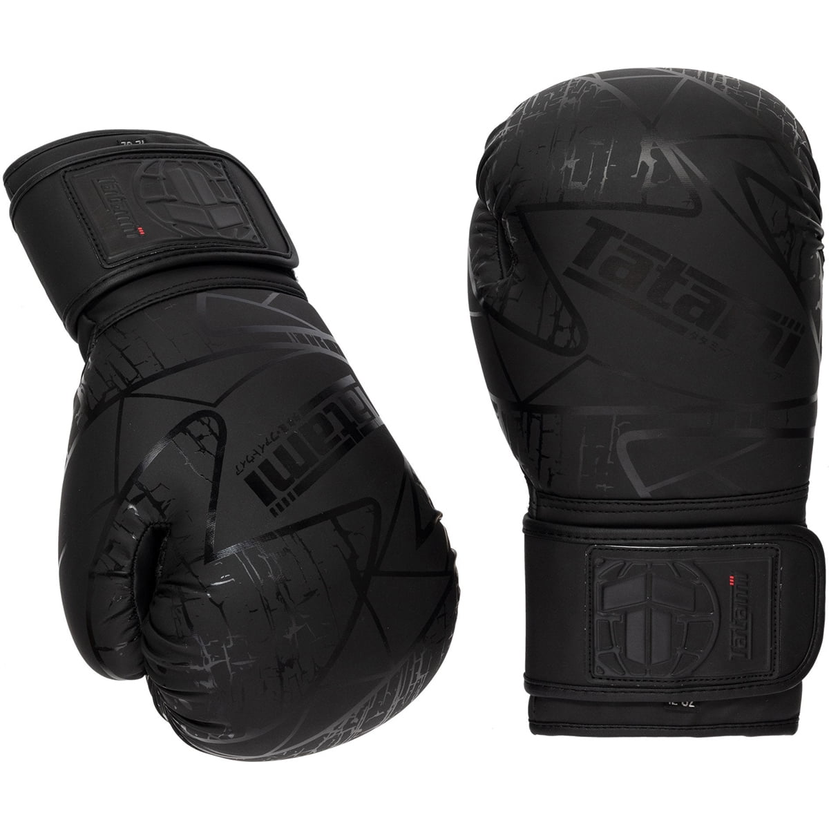 Tatami Fightwear Obsidian Hook and Loop Training Boxing Gloves -14 oz. - Black