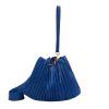 thumbnail image 2 of Bolsa cruzados de hombro plisados ​​a la moda de mujer de cuero PU (Azul) Likrtyny Para Estrenar, 2 of 9