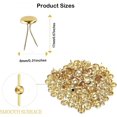 thumbnail image 2 of 100 Pcs Split Pins Metal Paper Fasteners Mini Brads, 8mm x 17mm Round Scrapbooking Split Pins for Paper Craft DIY StampingOffiHousehold (Gold), 2 of 5