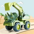 thumbnail image 2 of Dinosaur Car Toy Educational - Plastic Dinosaur Vehicle Toy Friction Powered Car, 2 of 4
