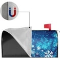 thumbnail image 6 of Mailbox Covers Magnetic Standard Size Waterproof Christmas Snowflakes Winter Mailbox Wraps Post Letter Box for Courtyard Garden Yard Fence Decor 21x18 in, 6 of 6