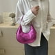 thumbnail image 2 of Bolso de mano para mujer, Bolso de hombro de cuero PU, Bolso de mano elegante, Bolso de mano brillantes (rosa roja), 2 of 7