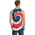 thumbnail image 2 of Port & Company Tie Dye Tank Top-3XL (USA Rainbow), 2 of 6