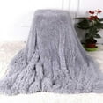 thumbnail image 5 of Fuzzy Fur Winter Warm Blanket Office Fluffy Rest Plaid Sofa Bedding Cover Bedsheet Student Home Bedspread King Size, 5 of 6