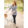thumbnail image 5 of Catherines Women's Plus Size Easy Fit 3/4-Sleeve V-Neck Tunic, 5 of 6