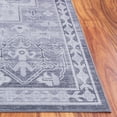 thumbnail image 3 of SAFAVIEH Tucson Melvin Oriental Machine Washable Area Rug, Gray/Light Gray, 6' x 6' Round, 3 of 5
