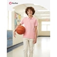 thumbnail image 2 of PatPat Boys Polo Shirts Short Sleeve Collared Button Placket School Tops7-8Y, 2 of 7