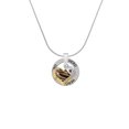 thumbnail image 2 of Delight Jewelry Brown Tiger Print Heart with Nurse Hat Hero Ring Charm Necklace, 18", 2 of 4