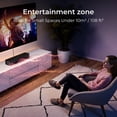 thumbnail image 3 of ULTIMEA Barra de Sonido Compacta 2.1ch para TV, Subwoofer Integrado de 3 Pulgadas, Control por Aplicación, Potencia Máxima de 120W, Barra de Sonido Todo en uno para Juegos, Bluetooth 5.4 para TV, Opc, 3 of 9