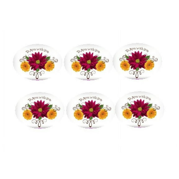 To Mom With Love 12 - 2 inch Cupcake Edible Frosting Photos