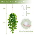 thumbnail image 2 of Plantas colgantes artificiales BLEUM CADE Pothos Vines con maceta, 2 of 9